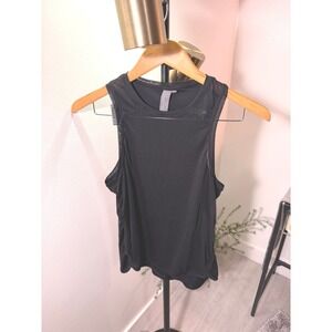 Sweaty Betty‎ Breeze Running Tank Black Mesh Panel Sleeveless Workout Top Medium